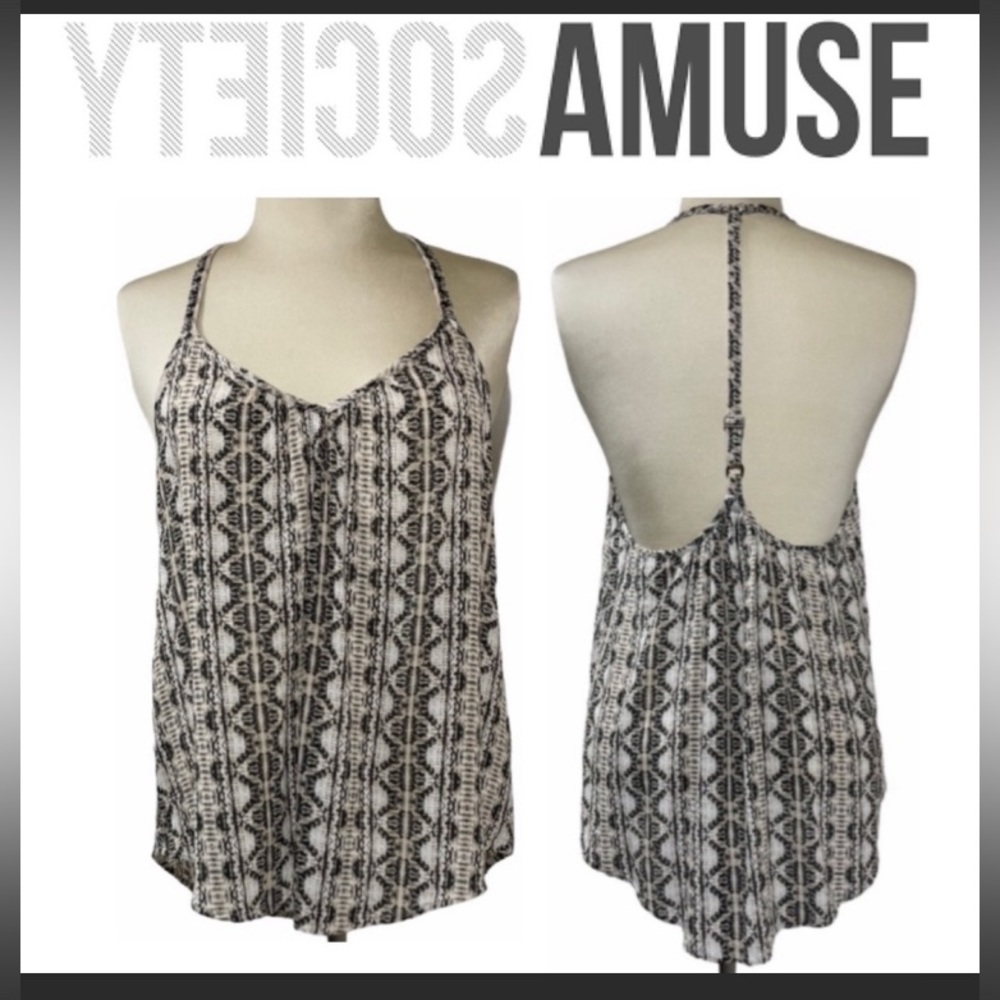 Sexy Spaghetti Strap Tank Studded Boho Aztec Revolve Amuse Society Buckle Size S
